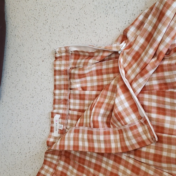 Size medium Better Be skirt orange brown and green - Picture 3 of 3